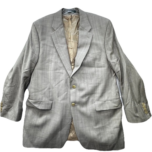 Ralph Lauren Other - Ralph Lauren 100% Wool Blazer Mens 46R Made In Canada Grey Single Breasted Lined